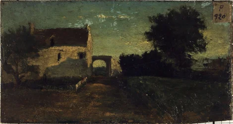 La porte de Clamart ( ), vers 1850, entre 1845 et 1855 (huile sur bois)
