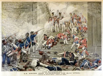 La prise des Tuileries le 10 août 1792 - dans « Le Petit Journal », avril 1892