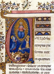 Le Jugement dernier. Manuscrit du XVe siècle. Milan, Biblioteca Nazionale Braidense