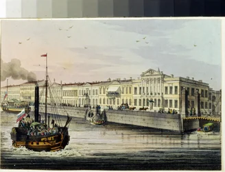 Le quai des anglais à Saint Petersbourg