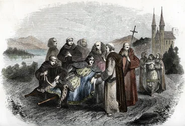 Légende des Énervés de Jumièges : les deux fils du roi mérovingien Clovis II, punis pour s