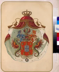 Les armoiries des francs-maçons de la Grande Loge de Mecklembourg