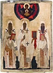 Les trois saints évêques de Rostov: Isaïe, Léonce, Ignace