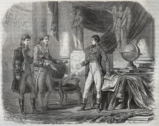 Lord Cornwallis (1738-1805) négociant le traité d