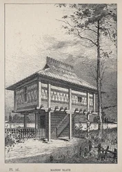 Maison Slave - gravure de 1889 dans « Histoire de l