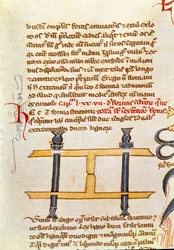 Page de manuscrit « Chirurgie » (MS. LAT.VII XXXII-3023) par Guillaume de Salicet (Guglielmo da Saliceto) (1207-1270) moine et médecin. 14ème siècle Biblioteca Marciana Venise