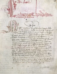 Manuscrit relatif à Du Guesclin (Duguesclin) Bibliothèque Municipale de Dinan