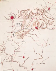 Carte de la bataille d