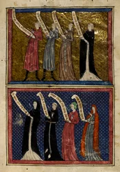 Hommes et femmes blessés par le Dieu de l