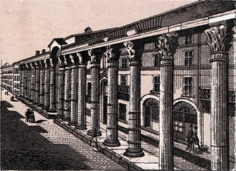 Milan, Italie : vue de la colonnade de Saint-Laurent