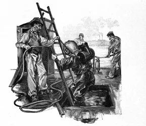 Une des dernières versions du costume Rouquayrol - Denayrouze