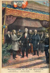 Ouverture de la rue Reaumur, Paris