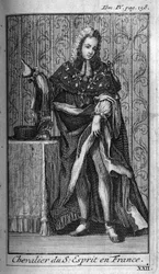 Ordres de chevalerie. Chevalier du Saint-Esprit (Ordre du Saint-Esprit) en France au XVIe siècle. Dans "Histoire des ordres militaires ou chevaliers, des milices séculières et régulières des deux sexes, qui ont été établies jusqu