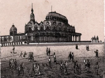 Ostende, Belgique : vue du Kursaal Digue (Casino)