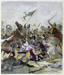 Othon 1er (912-973) surpris par les rebelles à Rome - dans "Histoire des papes" de Maurice Lachatre