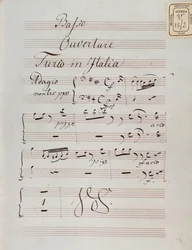 Page de partition musicale de l