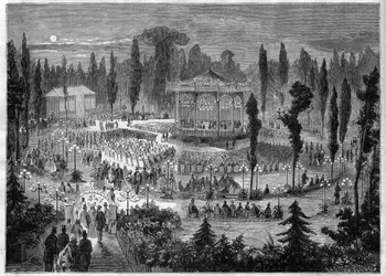 Paris VIIIe arrondissement - avenue des Champs-Élysées - concerts en 1868