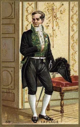 Pierre Simon de Laplace (1749 - 1827), mathématicien et astronome français. Chromolithographie du XIXe siècle.