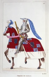 Pierre, vicomte de Rohan, sire de Gie (1451-1513). Maréchal de France. Gravure de 1830.