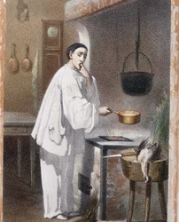 Pierrot goûte la cuisine - fin du 19ème siècle