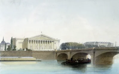 Pont de la Concorde, lithographie d