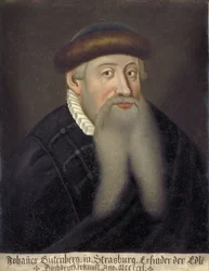 Portrait de Johannes Gutenberg (1394/99-1468)