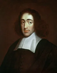 Portrait de Baruch Spinoza (1632-1677), philosophe néerlandais, également connu sous le nom de Bento de Espinosa ou Benedictus de Spinoza - peinture anonyme. Collection privée.