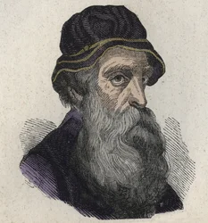 Portrait de Benvenuto Cellini, sculpteur, orfèvre, sculpteur et auteur de la Renaissance italienne 1500-1571
