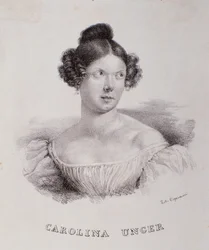 Portrait de Caroline Ungher (Unger) (gravure)