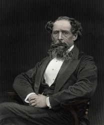 Portrait de Charles Dickens (1812-1870), écrivain anglais