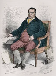Portrait de Charles James Fox (1749-1806) homme politique britannique - Gravure dans "L