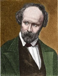 Portrait de Christian Friedrich Hebbel (1813-1863) poète et dramaturge allemand.
