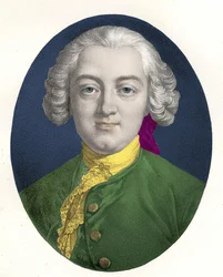 Portrait de Claude Adrien Helvétius (1715 - 1771) philosophe français.