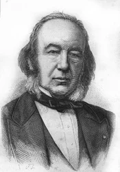 Portrait de Claude Bernard (1813 - 1878) physiologiste français - dans "L