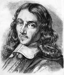 Portrait de Claude Perrault (1613 - 1688) architecte, médecin et physicien français. Gravure de 1866.