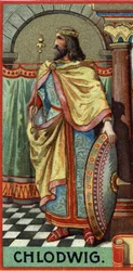 Portrait de Clovis, roi des Francs de 481 à 511 ap. J.-C.