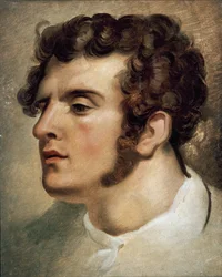 Portrait du comte Federico Confalonieri, personnage politique et patriote italien (tempera)