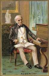 Portrait de Daniel François Esprit Auber (1782-1871), compositeur français.