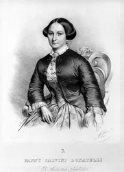 Portrait de Fanny Salvini Donatelli, chanteuse qui a interprété la première Violetta dans « La Traviata » de Giuseppe Verdi en 1853.