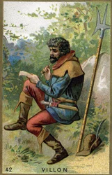 Portrait de François Villon (c. 1431 - après 1463), poète français