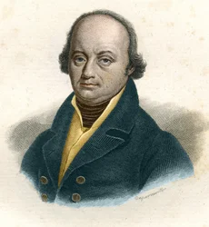 Portrait de Franz-Joseph Gall (Franz Joseph) (1758 - 1828), médecin allemand, gravure du 19ème siècle