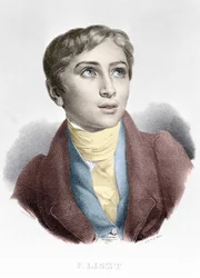 Portrait de Franz Liszt (1811-1886), compositeur et pianiste hongrois.