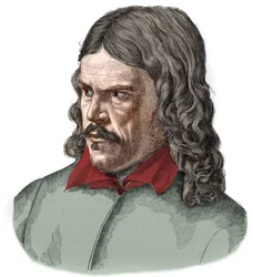 Portrait de Friedrich Rückert, poète et traducteur orientaliste allemand (1788-1866).