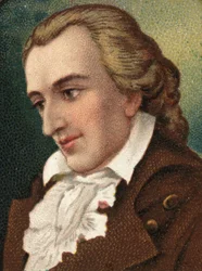 Portrait de Friedrich Schiller (1759-1805), poète et écrivain allemand.
