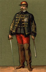 Portrait du Général Chanzy (1823 - 1883) Chromolithographie de la fin du 19e siècle