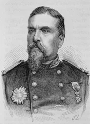 Portrait du Général Ducrot (1817 - 1882). Gravure de la fin du XIXe siècle dans "Histoire de France" par H. Martin