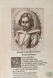Portrait de Gerolamo Fantini (page de titre de sa Méthode pour apprendre à jouer de la trompette)