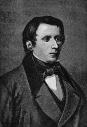 Portrait de Giacomo Leopardi (1798-1837), écrivain italien