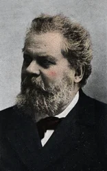 Portrait de Giosue Carducci (1835-1907) Poète italien Début du 20e siècle chromolithographie