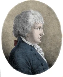 Portrait de Giovanni Battista Pergolesi (Jean Baptiste Pergolese, Jean-Baptiste) (1710-1736), compositeur italien (Gravure du 19e siècle)